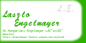 laszlo engelmayer business card